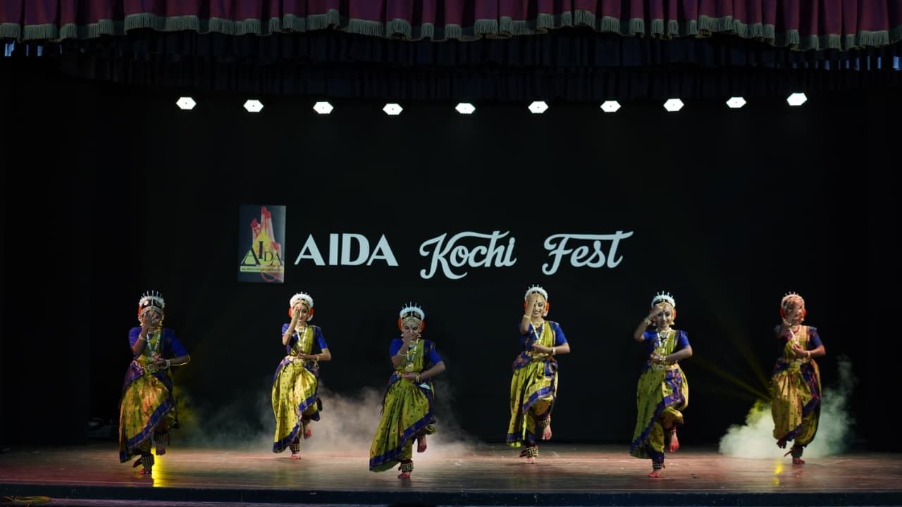 Nrithyoham ensemble performing at AIDA Kochi Fest